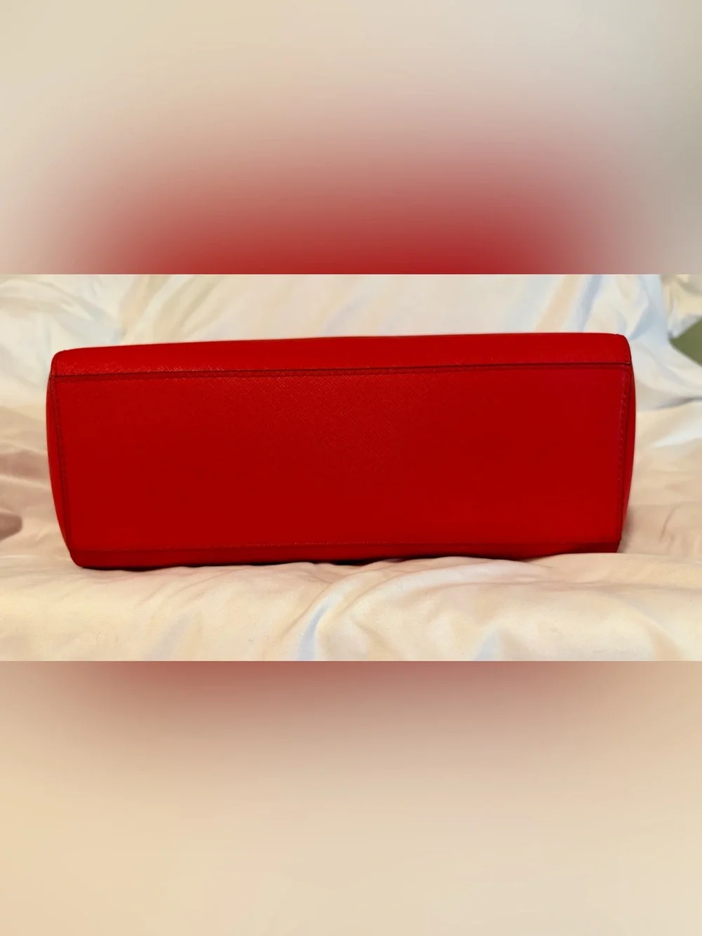 Michael Kors Red Saffiano Tote with Matching MK Wrist Wallet